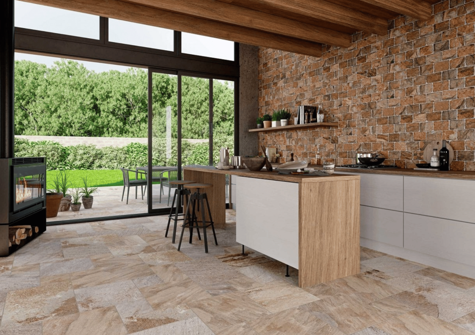 Cuisine par nos carreleurs.